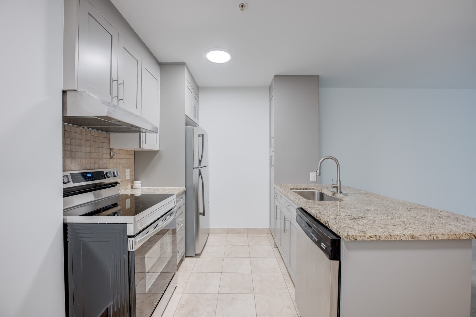 DISPONIBLE IMMÉDIATEMENT ! 3 1/2 MODERNE avec GARAGE loué semi-meublé. Offrant une superbe luminosité et une immense terrasse privée. Complètement rénové. Une chambre fermée. Concept à aire ouverte. Un garage avec un espace de rangement adjacent. À distance de marche du Parc La Fontaine et de la rue Ontario. À proximité de toutes commodités. Climatisation.

Pas d'animaux, non fumeur, enquête de crédit et références exigées.

Inclusions : Four, frigo, lave-vaisselle, laveuse, sécheuse, locker, garage.

Exclusions : Électricité, internet.