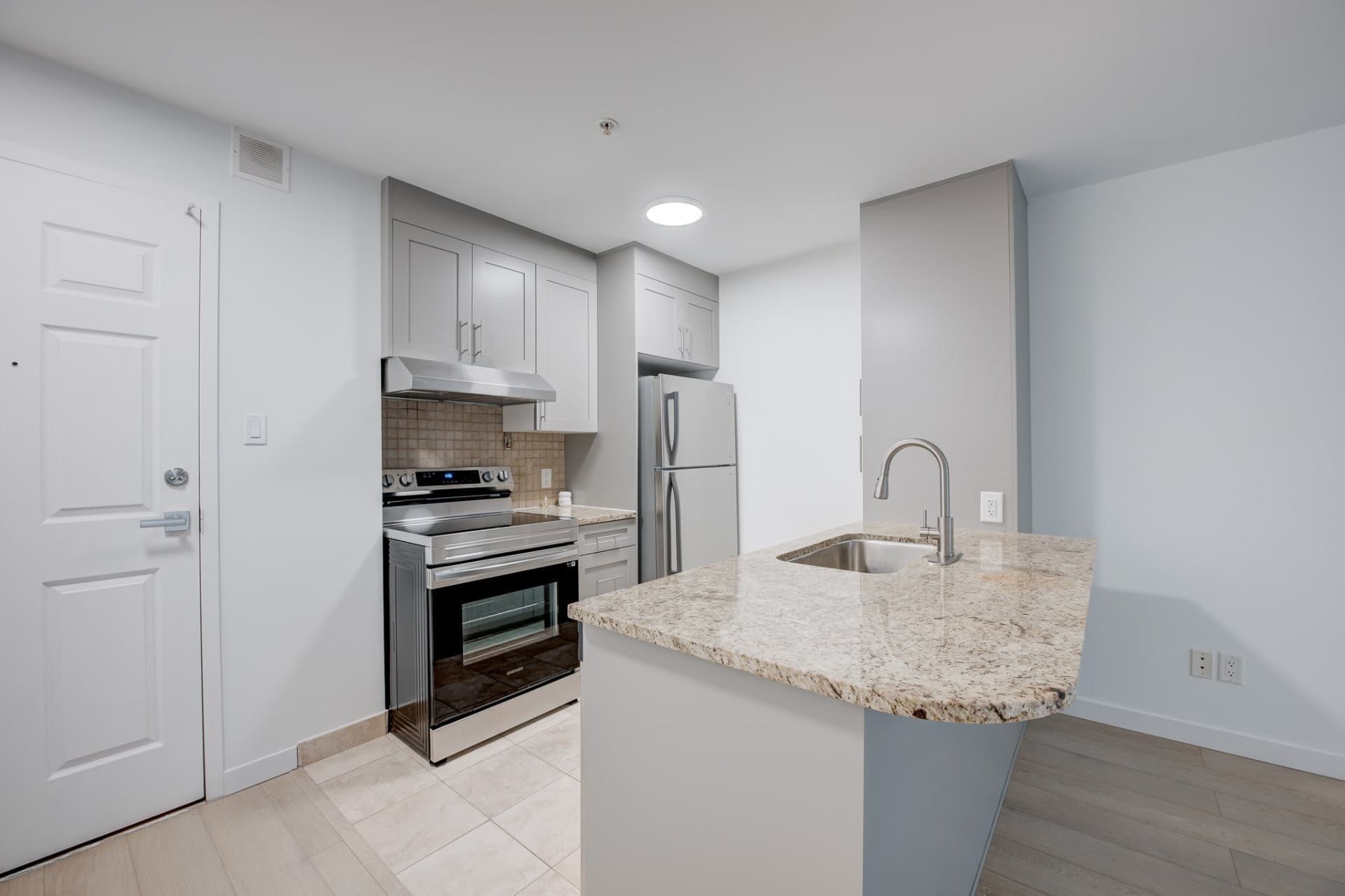 DISPONIBLE IMMÉDIATEMENT ! 3 1/2 MODERNE avec GARAGE loué semi-meublé. Offrant une superbe luminosité et une immense terrasse privée. Complètement rénové. Une chambre fermée. Concept à aire ouverte. Un garage avec un espace de rangement adjacent. À distance de marche du Parc La Fontaine et de la rue Ontario. À proximité de toutes commodités. Climatisation.
Pas d'animaux, non fumeur, enquête de crédit et références exigées.
Inclusions : Four, frigo, lave-vaisselle, laveuse, sécheuse, locker, garage.
Exclusions : Électricité, internet.